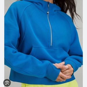 Lululemon scuba half zip hood “poolside”